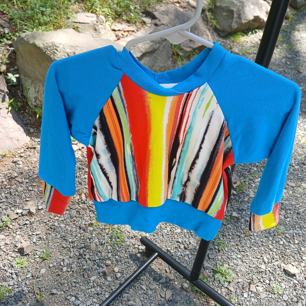 Striped Raglan Top